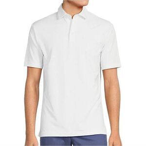 Cremieux Men's White Pique Golf Polo